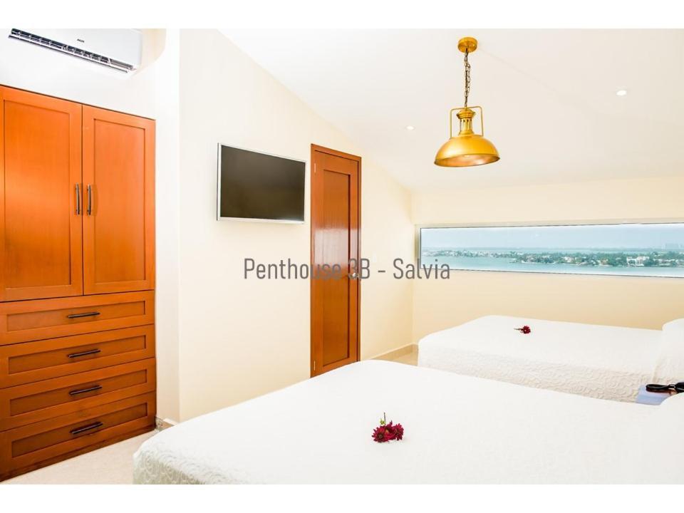 2 Story Oceanfront Penthouses On Cancun Beach! Zewnętrze zdjęcie