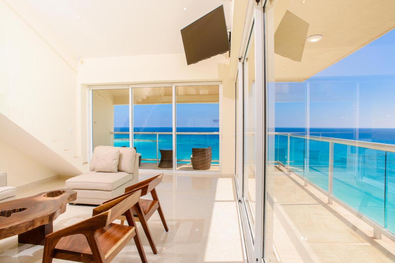 2 Story Oceanfront Penthouses On Cancun Beach! Zewnętrze zdjęcie